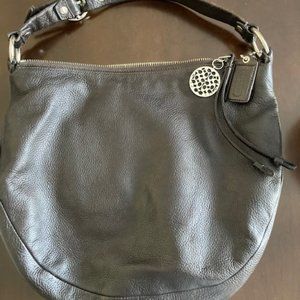 Coach Dark Plum/Black Shoulder Bag